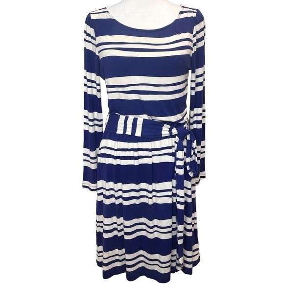 Vineyard Vines Dresses & Skirts - Vineyard Vines Boatneck Long Sleeve Belted Knit Mini Dress Size S